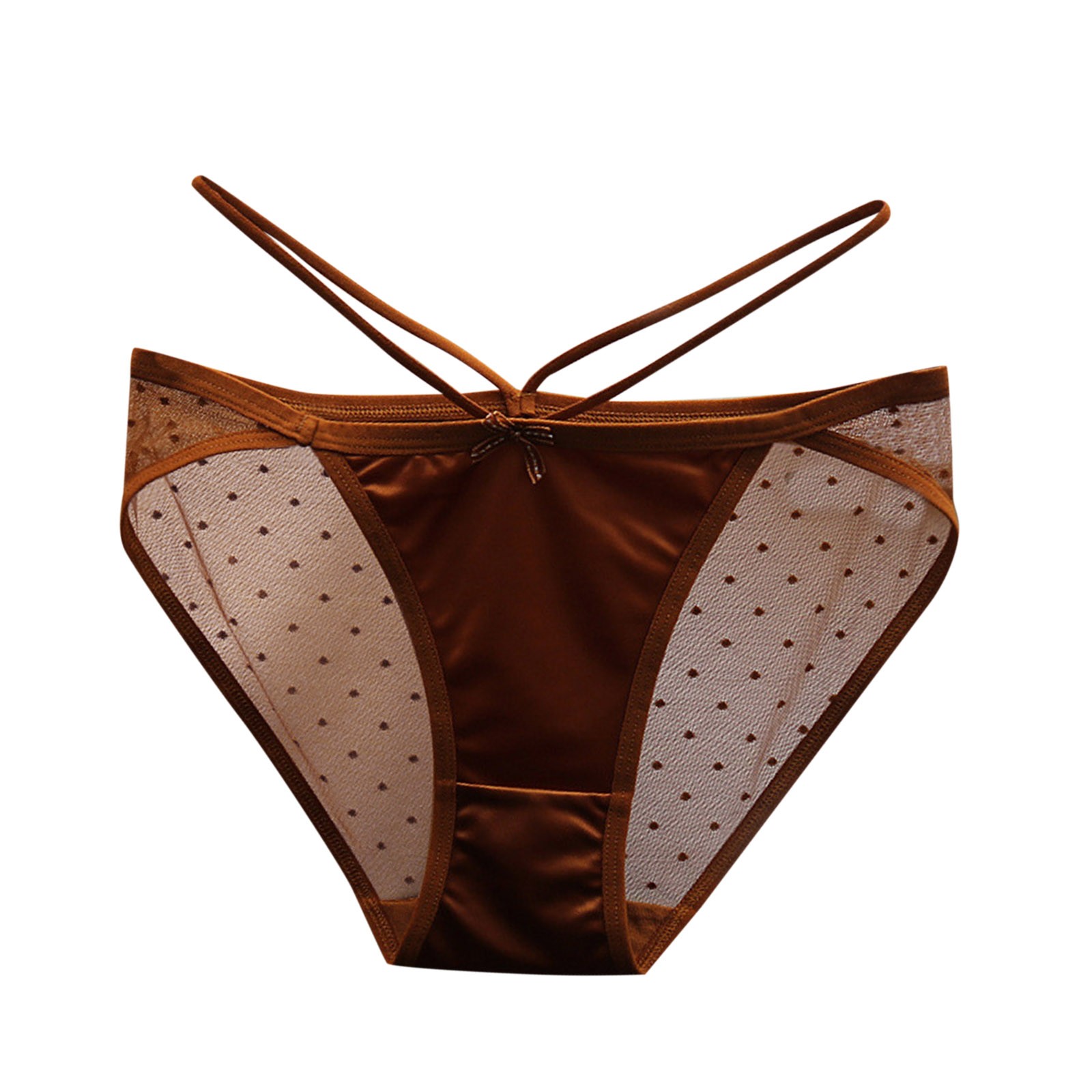 thumbnail image 4 of Braguitas de encaje de cintura baja para mujer - Ropa interior de algodón de color liso, sin aros, ajuste cómodo, para el día a día/el trabajo (M-XL), 4 of 4